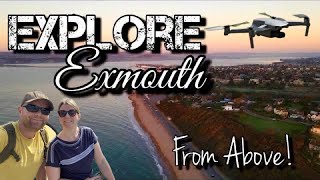 Exmouth Beach Seafront Tour From Above  Devon Drone [upl. by Nwahsal]