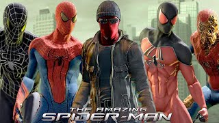 The Amazing SpiderMan  All Suits amp Costumes 2012 [upl. by Meldoh]