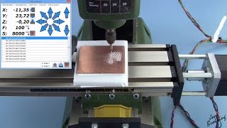 PCB milling tutorial with a Proxxon MF 70 CNC milling machine using Estlcam and PCBGCODE [upl. by Ayila955]