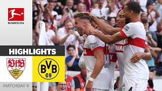 VfB FINISHES OFF Dortmund  VfB Stuttgart  Borussia Dortmund 51  Highlights  Matchday 4 [upl. by Naitsabes99]