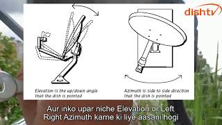 Dish TV Signal Tracking  Dish Alignment  Signal Peaking  Elevation Angle  Antenna Setting [upl. by Ennoryt112]