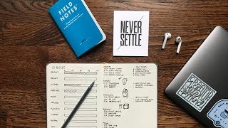 New Year Planning A Minimalist Bullet Journal for Productivity [upl. by Kinemod]