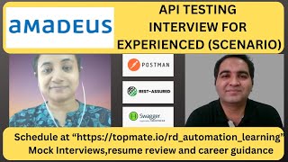 API Testing Interview Questions and Answers API Testing Scenario Based  RD Automation Learning [upl. by Stillmann562]