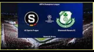 Sparta Prague vs Shamrock Rovers  LIVE Match  UEFA Champions League Qualifying [upl. by Basilius245]