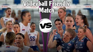 Serbia Vs Poland Volleyball Highlights Womens Friendly match 2024 [upl. by Enelyak333]