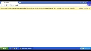 Solución para la advertencia de fin de soporte para Google Chrome en Windows XP [upl. by Sredna41]