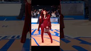 Rapper Cardi B Courtside Glam  Knicks Basketball Game cardibchiccritiquebasketballshorts [upl. by Ednutabab]