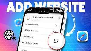 How to Add Website to Your Home Screen on iPhone  Save Websites as Home Screen Icons on iPhone [upl. by Eeramit]