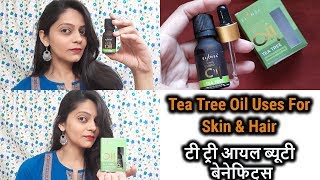 Top 7 Beauty Uses of Tea Tree oil for Skin Face Dark pots Dandruff  Elansa Tea Tree Oil [upl. by Cletis]