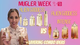 MUGLER ALIEN GODDESSVSALIEN GODDESS INTENSE💫✨Wear Test Comparison Review Perfume for Women [upl. by Carmon187]