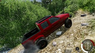 Nissan D22 Navara Frontier 4WD QD32  BeamNG Off Road [upl. by Aicenra]