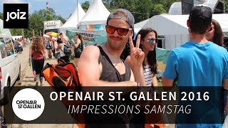 Sonne Bier und gute Stimmung Der OpenAir St Gallen Samstag [upl. by Australia]