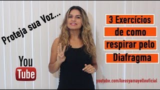 3 Exercícios De Como Respirar Pelo Diafragma [upl. by Enirol511]