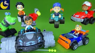 Rusty Rivets Toys Blaster Tank Kart Build Me Rivet System Ruby Liam Botasaur Dinosaur Race Car Toys [upl. by Rudin]