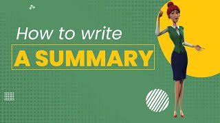 How to write a summary  BEST guide [upl. by Eednil402]