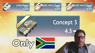 Grind South African Tech Tree 💀 But Using Only South African Tanks [upl. by Naasar858]