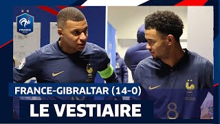 Dans le vestiaire des Bleus pour FranceGibraltar 140 [upl. by Nahc344]