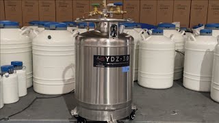 30L liquid nitrogen supply tank selfpressurized liquid nitrogen tank [upl. by Allemahs178]