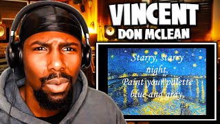 TOUCHING  Vincent  Don McLean Reaction [upl. by Landry]