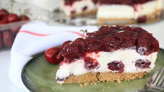 ULTIMATE NO BAKE CHERRY CHEESECAKE RECIPE [upl. by Daughtry]