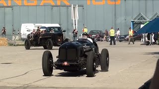 1500 hp PackardBentley quotMavisquot and 500 hp quotBrutusquot BMW V12 at Brazzeltag Speyer 2016 [upl. by Nnalyrehc]