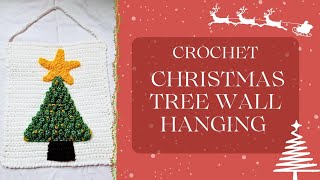 CROCHET CHRISTMAS TREE WALL HANGINGa very and easy way to decorate your house crochet handmade [upl. by Yrag]