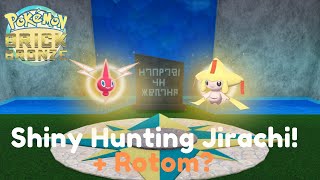 Pokémon Brick Bronze  Shiny Hunting Jirachi and Rotom  🔴 LIVE  EP4 [upl. by Behah]