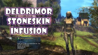 GW2  Deldrimor Stoneskin Infusion  New Emote stretch  Guild Wars 2 [upl. by Kcirtap]