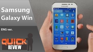 EN Samsung Galaxy Win Quick Review [upl. by Cory202]