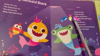 BABY SHARK Baby shark book of SONG AND SINGALONG Read aloud bedtime story 4u [upl. by Tad695]