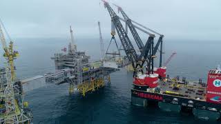 Johan Sverdrup  Sailaway and Installation [upl. by Harbard]