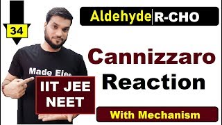 L34 Cannizzaro Reaction  With easy trick amp Mechanism  JEE NEET AIIMS  By A Arora [upl. by Branca]