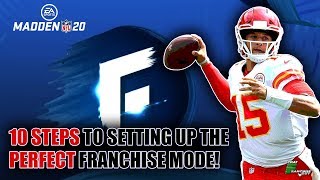 10 Steps To Setting Up The Perfect Madden 20 Franchise Mode For Realism [upl. by Nepean]