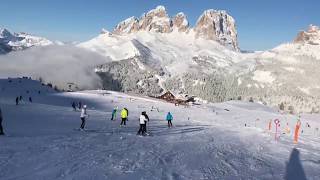 Canazei Belvedere ski area Val di Fassa Dolomiti [upl. by Neill204]