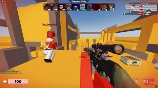 A fast Roblox Arsenal Snipers only game 300 [upl. by Enaffit]