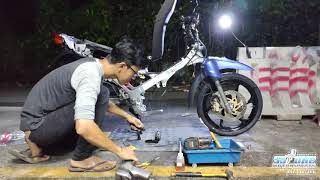 Project Restore  Yamaha 125zr  Biru Laut [upl. by Neelhsa976]