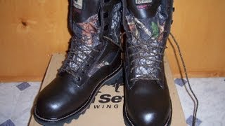 Red Wing Irish Setter Gunflint 818 Boots [upl. by Leiuqeze35]