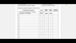 FICHA DE ACOMPANHAMENTO DE ATIVIDADES ESTÁGIO  ESTÁCIO  EAD [upl. by Ailis]