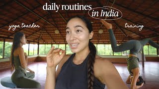 A 16 hour day in an advanced yoga teacher training  India [upl. by Airamana]