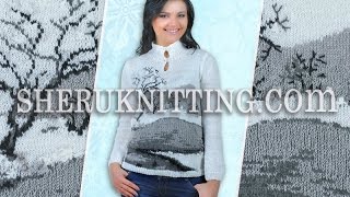 Knitting Jacquard Sweater Model 17 Patterns [upl. by Australia]