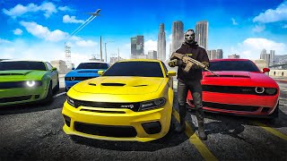 Cops HATED My Dodge Demon Gang in GTA 5 RP [upl. by Baerman]