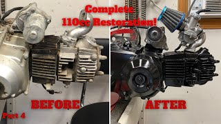 Restoring a TaoTao 110cc Chinese ATV Complete motor rebuild Part 4 [upl. by Olnton510]