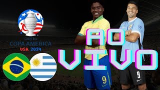 BRASIL X URUGUAI AO VIVO  COPA AMÉRICA 2024  QUARTAS DE FINAL TRANSMISSAO COMPLETA [upl. by Aunson]