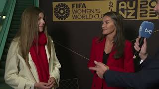 Apoyo de Doña Letizia y Doña Sofía a la selección española de fútbol femenino [upl. by Imerej]