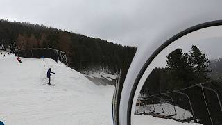 SOLDEN resort Austria  BLUE 3B skiing with the kids GoPro HD POV  March 2024 [upl. by Corilla223]