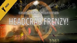 Headcrab Frenzy  HalfLife мод mods  Море хедкрабов [upl. by Ahsiemaj]