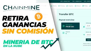 COMO RETIRAR GANANCIAS DE CHAINMINE SIN PAGAR COMISIÓN ✅ [upl. by Hung258]