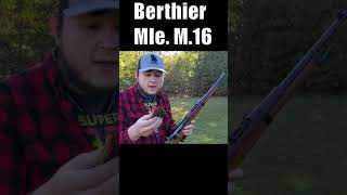 Shooting Berthier Carbine M16 8mm Lebel  Milsurp Minute  French Rifle [upl. by Nissy21]