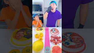 Yellow foods vs Red foods ice cream challenge🍨 amongus funny by Ethan Funny Family [upl. by Heid]