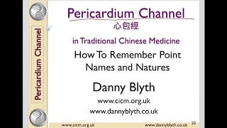 Pericardium Point Names and Natures  Danny Blyth  Traditional Chinese Medicine [upl. by Sell786]